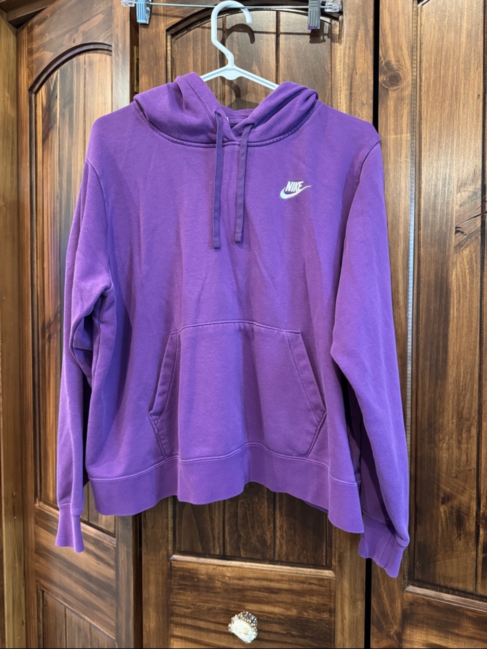 Nike Women's Purple Hooded Pullover Sweatshirt